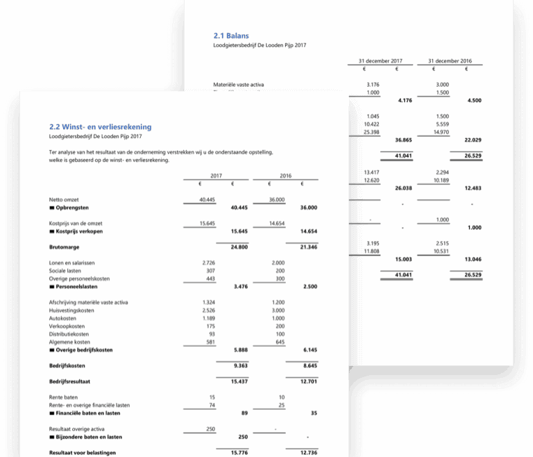 Maak simpel en snel een professionele jaarrekening in Excel