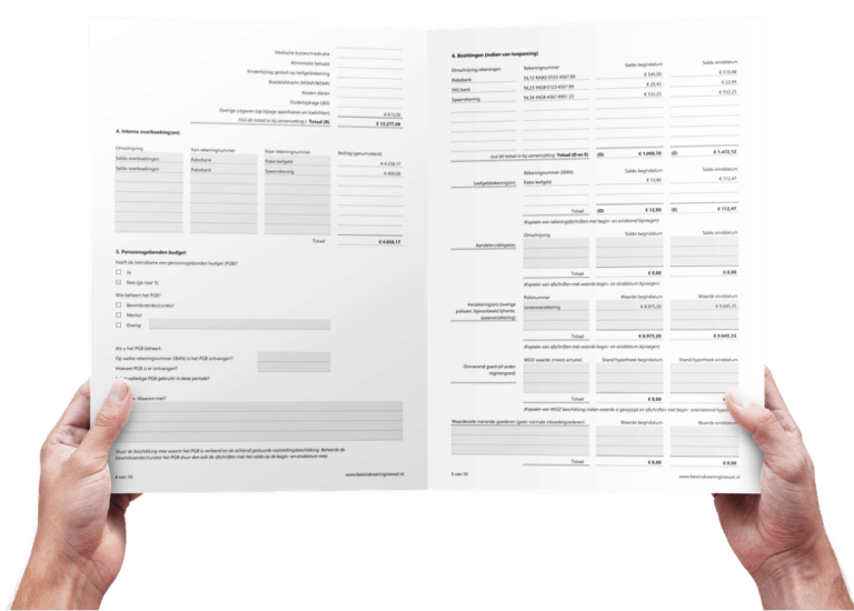 Bewindvoering in Excel voor (familiaire) bewindvoerders - simpel en uniek