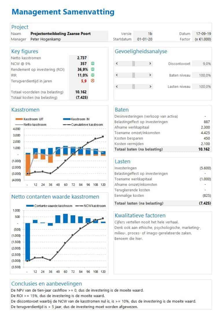 Business Case in Excel maken in 5 stappen download nu