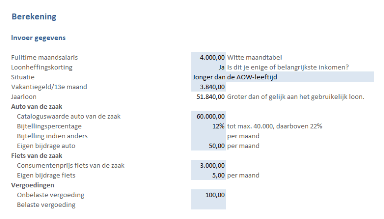 DGA salarisadministratie eenvoudig zelf doen in Excel