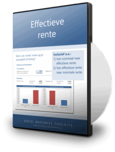 Effectieve rente berekenen in Excel