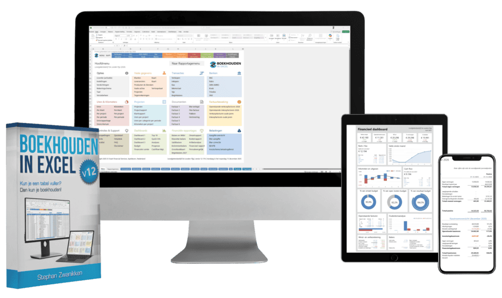 Boekhouden in Excel v12 - softwarebundel