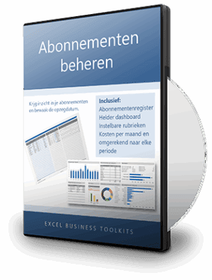 Abonnementen beheren in Excel