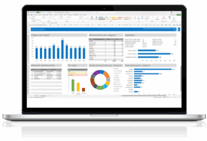 Abonnementen beheren in Excel op een laptop
