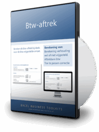 Btw-aftrek berekenen in Excel bij deels voor de btw vrijgestelde omzet