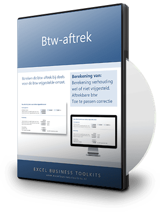 Btw-aftrek berekenen in Excel bij deels voor de btw vrijgestelde omzet