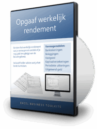 Opgaaf werkelijk rendement - tegenbewijsregeling