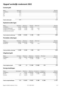 Opgaaf werkelijk rendement pagina 2