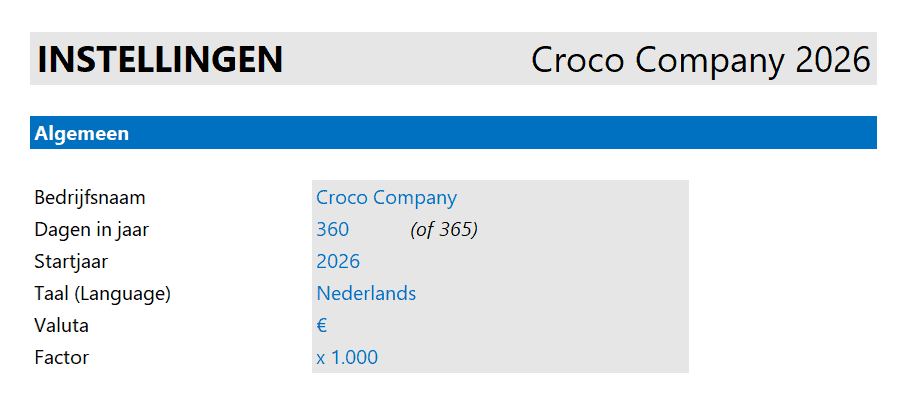 De kracht van één - instellingen