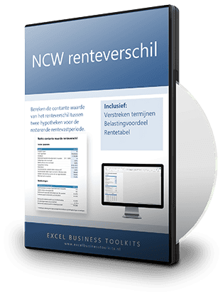 NCW renteverschil berekenen tussen 2 hypotheken