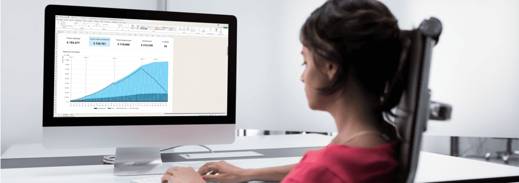 Vermogenscalculator in Excel - Pro- compound interest calculator - bereken de groei van je vermogen met multi-fase planning