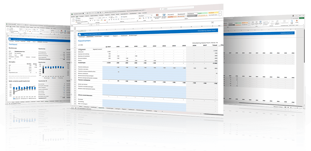 Business Case in Excel Pro screenshots