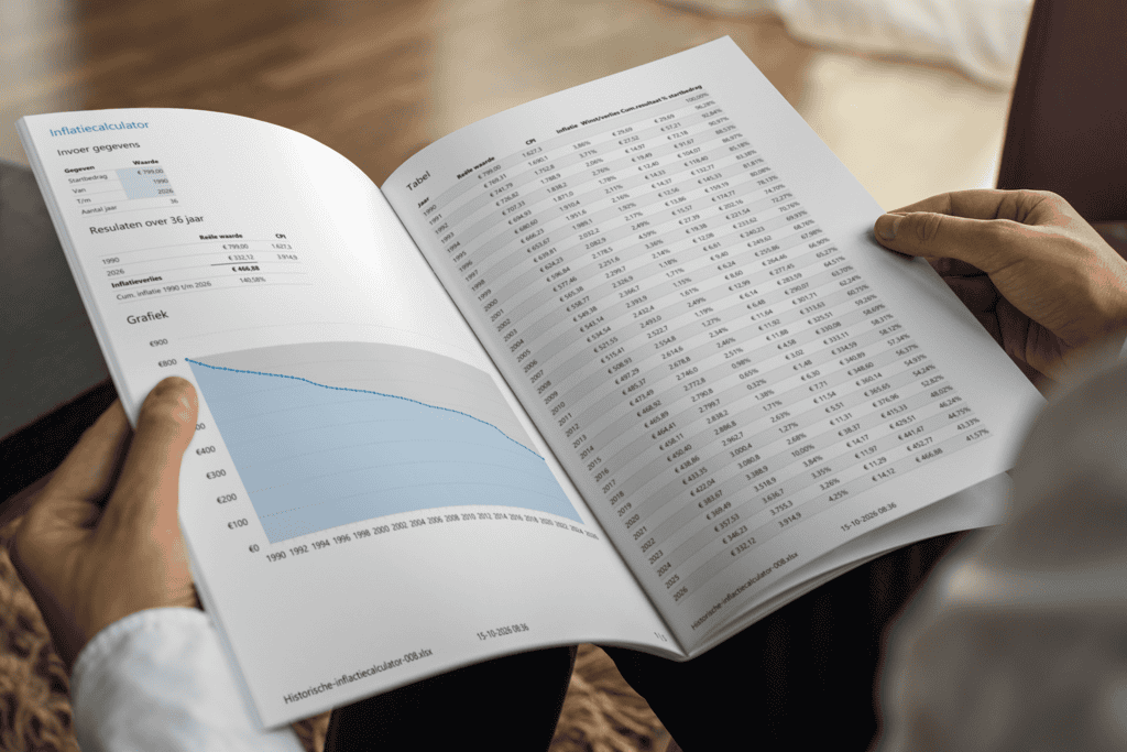 Historische inflatie berekenen met Excel