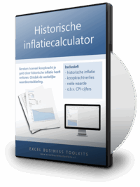 Historische inflatiecalculator in Excel