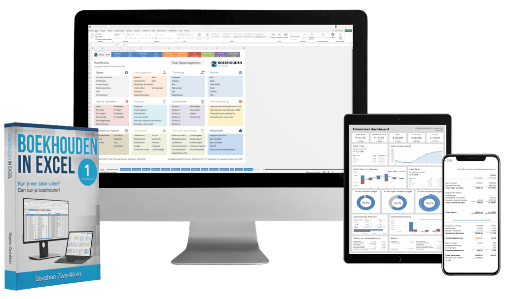 Boekhouden in Excel - softwarebundel